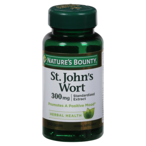 Nature's Bounty St. John's Wort, 300 mg, Capsules