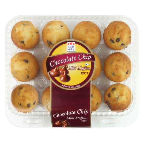 Cafe Valley Inc. 12Ct Chocolate Chip Mini Muffins