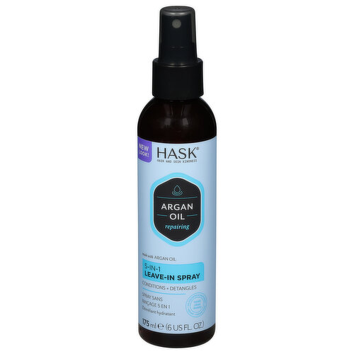 Hask Leave-In Spray, 5-In-1, Argan Oil