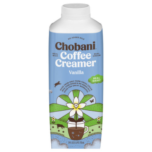 Real milk. Real cream. Real dairy. Only natural ingredients. Authentically crafted. No added oil. No emulsifiers. No carrageenan. No rBST (milk from rBST-treated cows is not significantly different). Creamy and delicious; Enjoy your favorite dairy coffee creamer flavors without added oils. From farm to mug; A better dairy coffee creamer made from farm-fresh cream. FSC: Mix - Board. Packaged sustainably; Packaged in recyclable cartons that are made with paperboard from FSC-certified forests and other controlled sources. A portion of profits for a better world.