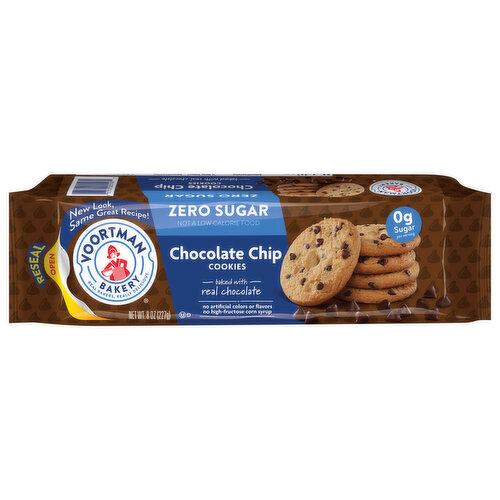 Voortman Bakery Cookies, Zero Sugar, Chocolate Chip