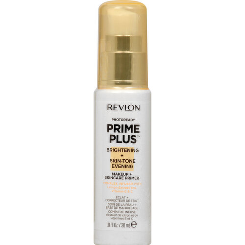 Revlon Makeup + Skincare Primer, Prime Plus, Brightening + Skin-Tone Evening 001