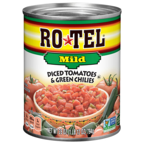 Ro-Tel Tomatoes & Green Chilies, Diced, Mild