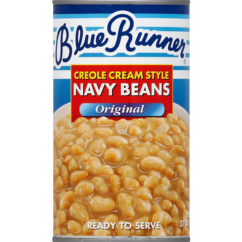 Blue Runner Navy Beans, Creole Cream Style, Original