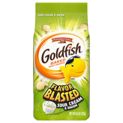 Goldfish Baked Snack Crackers, Sour Cream & Onion