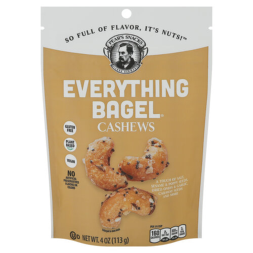 Pear's Snacks Cashews, Everything Bagel