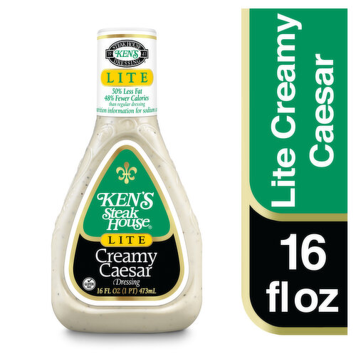 Ken's Steak House Dressing, Lite, Creamy Caesar