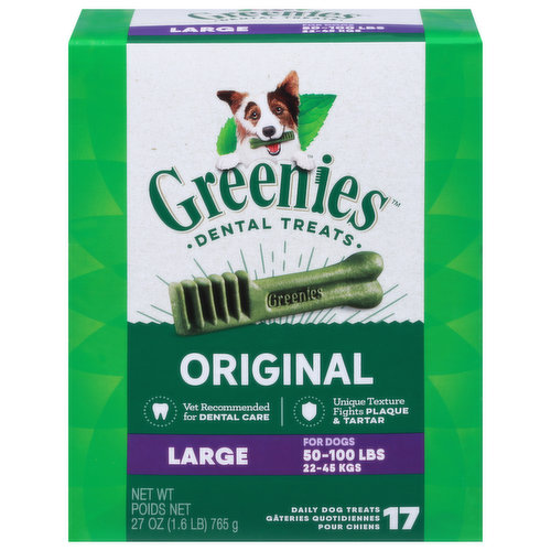 Greenies Dog Treats, Original, Large