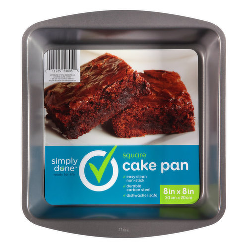 Nonstick Square Cake Pan 8 , Carbon Steel Pan with Premium Food