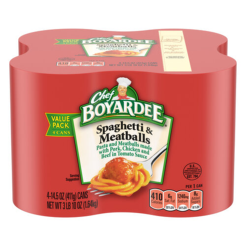 Chef Boyardee Spaghetti and Meatballs