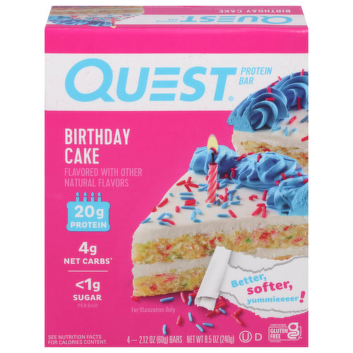Protein Bar, Birthday Cake Flavor