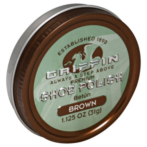 Griffin Shoe Polish, Premium, Brown
