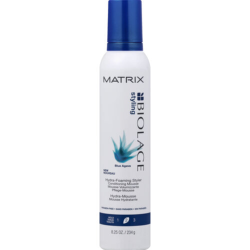 Matrix Hydra-Foaming Styler, Blue Agave, Hold 2