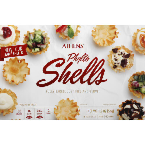 Athens Phyllo Shells, Baked