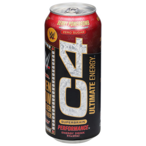 C4 Energy Drink, Berry Powerbomb