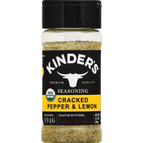 Kinder's Seasoning, Cracked Pepper & Lemon