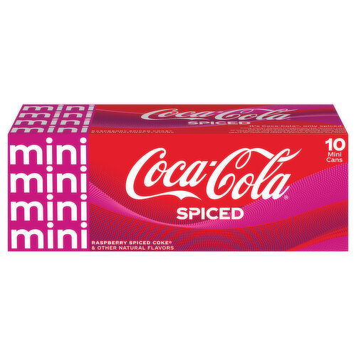 Coca-Cola Spiced Fridge Pack Cans, 7.5 fl oz, 10 Pack
