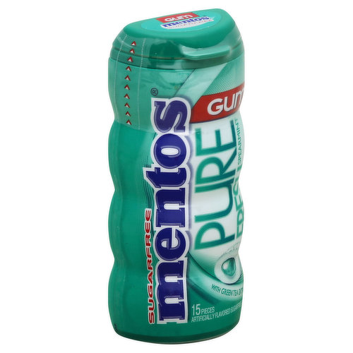 Mentos Gum, Spearmint, with Green Tea Extract
