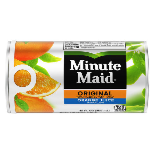 minute maid orange juice carton