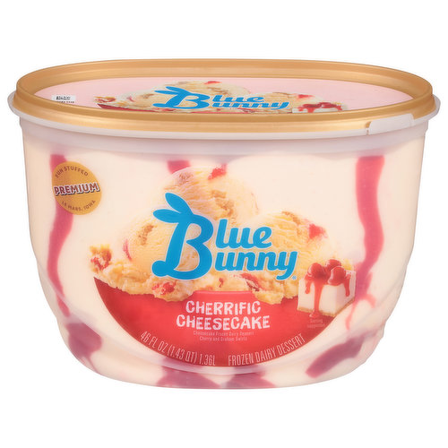 Blue Ribbon Cherrific Cheesecake Premium Frozen Dairy Dessert