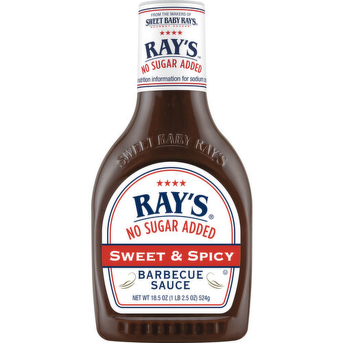 Ray's Barbecue Sauce, No Sugar Added, Sweet & Spicy