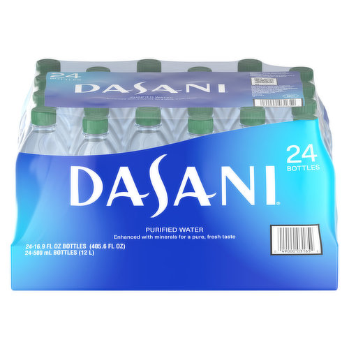 DASANI water is purified and enhanced with a proprietary blend of minerals to give it the clean, fresh taste you want from water.

And its packaged in 100% recyclable* PlantBottle for you to refill, reuse and recycle.

*Excludes label and cap.

When you pick up a bottle of DASANI, you can quench your everyday thirst with a crisp, premium taste in a convenient package, making it the perfect beverage to enjoy while at work or school, on-the-go or at home.
 
DASANI is a bottled water thats designed to make a difference. This is hydration redefined.