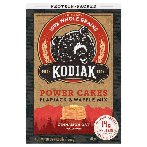 Kodiak Flapjack & Waffle Mix, Cinnamon Oat