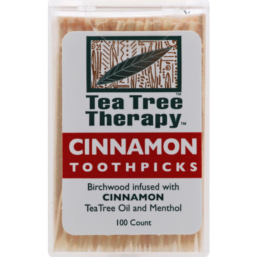 Tea Tree Therapy Toothpicks, Cinnamon