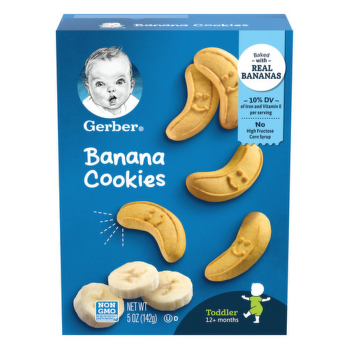 Gerber Cookies, Banana, Toddler (12+ Months)