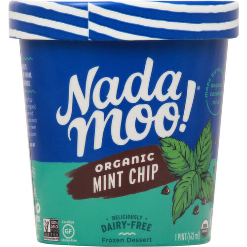 Nada Moo! Frozen Dessert, Organic, Mint Chip