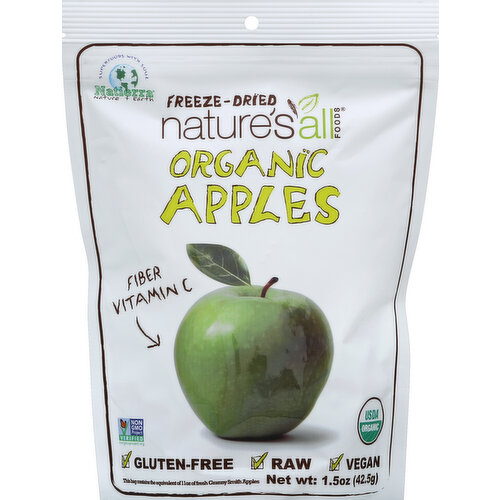 Nature's All Foods Apples, Organic, Freeze-Dried