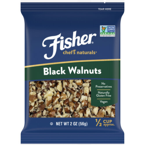 Fisher Fisher Chef's Naturals Black Walnuts 2 oz. Bag