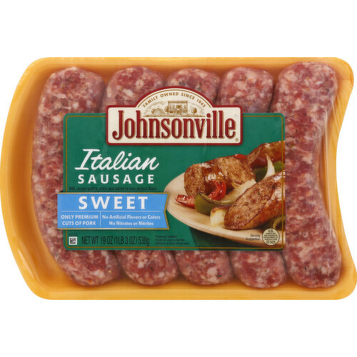 Johnsonville Sausage, Italian, Sweet