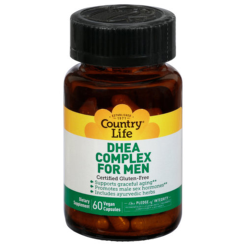 Country Life DHEA Complex for Men, Vegan Capsules