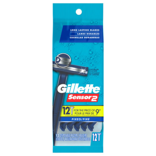 Gillette Razors, Disposable, Fixed