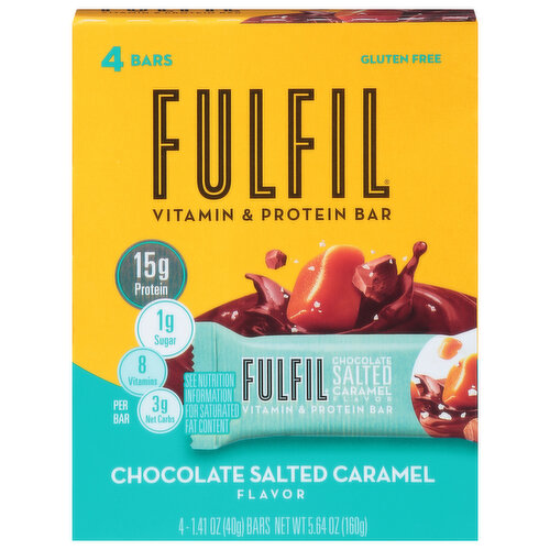 Fulfil Vitamin & Protein Bar, Chocolate Salted Caramel