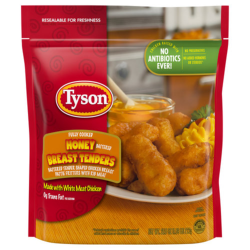 Tyson Breast Tenders, Honey Battered