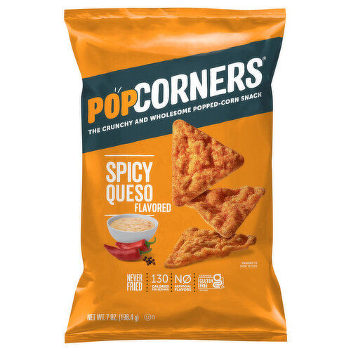 PopCorners Popped-Corn Snack, Spicy Queso