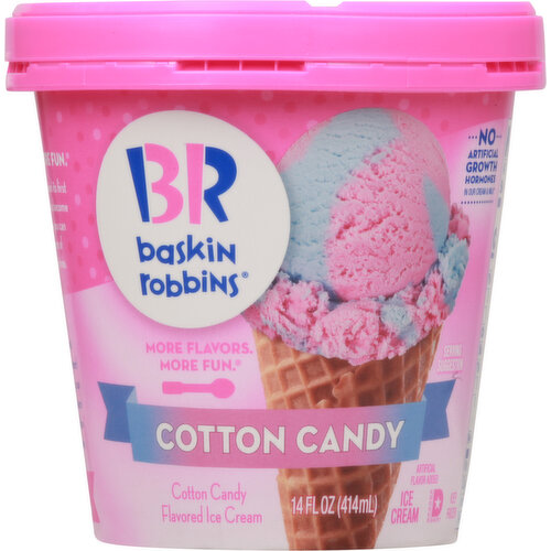 Baskin Robbins Ice Cream, Cotton Candy Flavored