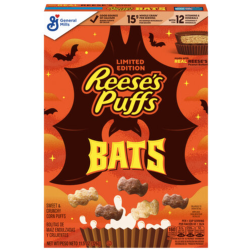 Reese's Puffs Corn Puffs, Sweet & Crunchy, Bats