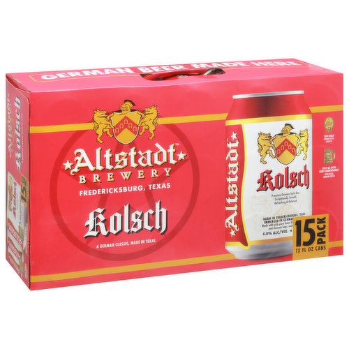 Altstadt Beer, Premium, German-Style, 15 Pack