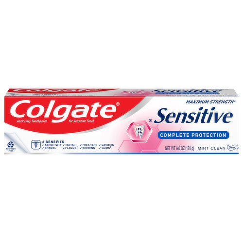 Colgate Toothpaste, Mint Clean, Complete Protection