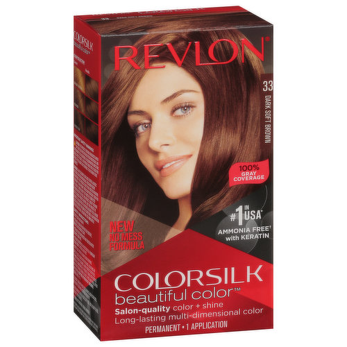 Revlon Hair Color, Permanent, Dark Soft Brown 30