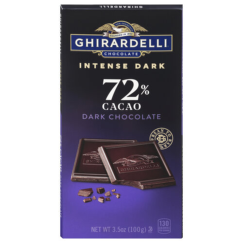 Ghirardelli Dark Chocolate, 72% Cacao, Intense Dark