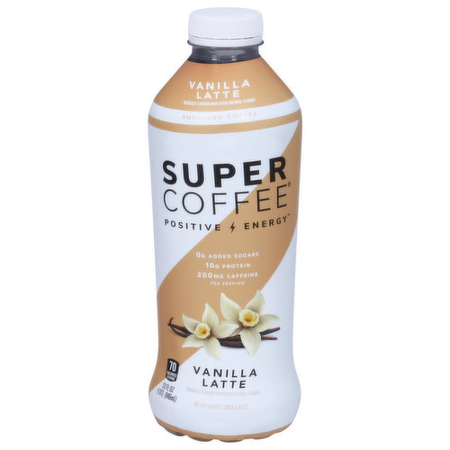 Super Coffee Coffee, Enhanced, Vanilla Latte