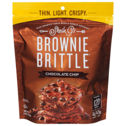 Sheila G's Brownie Brittle, Chocolate Chip Flavored