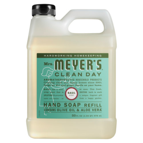 Mrs. Meyer's Hand Soap, Refill, Basil Scent