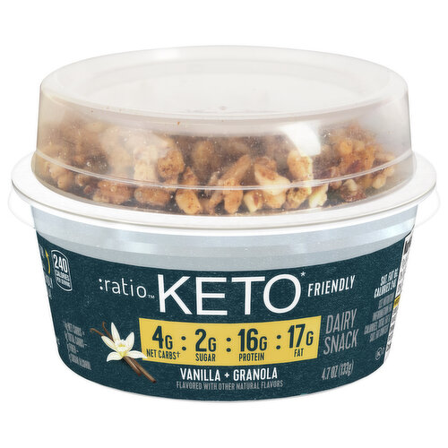 Ratio Dairy Snack, Vanilla + Granola