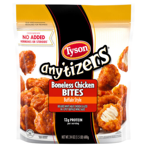 Tyson Chicken Bites, Boneless, Buffalo Style