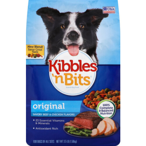 Kibbles 'n Bits Dog Food, Original, Savory Beef & Chicken Flavors